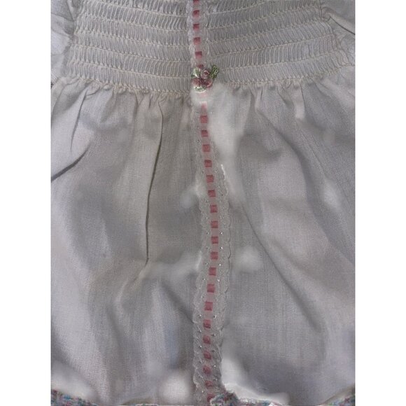 Evy Of California Vintage Girls USA Made Lace Dress T-2 Flower Dress Big Doll - Picture 12 of 16